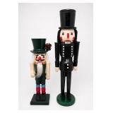 Pair Of Wooden Nutcracker Soldier Figurines