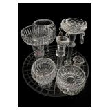 Crystal Glass Table Objects Set