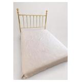Full Size Brass Bed Frame With Mattress