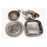 Rogers Fruit Juice Strainer & Mixed Tableware Lot