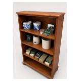 Wood Multi-Shelf Bookcase With Display Shelves