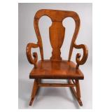 Tell City Maple Balloon Back Rocking Chair
