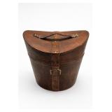 Leather Hat Box With Handle