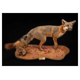 Gray Fox Taxidermy Mount By Andy's Studio
