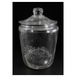 Shells Embossed Glass Jar With Lid