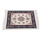 Chinese Floral Area Rug With Fringe