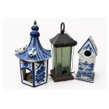 Assorted Birdhouses, Lanterns & Garden Decor