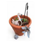Flamingo Hanging Plant Holder