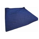 Navy Blue Paisley Quilted Bedspread