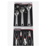 Sheffield 4 Piece Wrench & 4 Piece Plier Sets