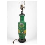 Chinese Fahua-Style Porcelain Vase Lamp