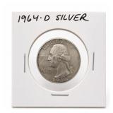 1964-D Washington Quarter, Silver