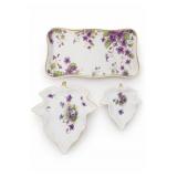 Lefton Norcrest Sweet Violet Dish Group