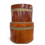 Decorative Wooden Barrel With Riveted Metal Bands