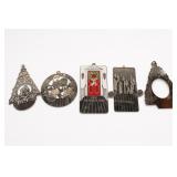 G Duchin 1986 Christmas Ornament Set Of 5