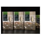 Canopy Crystal Champagne Flutes, Set Of 4