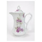 CT Germany Porcelain Floral Chocolate Pot