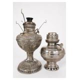 Miller Juno Oil Lamp Pair