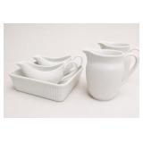 Johnson Brothers White Gravy Boat & Serving Set