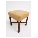 Hickory Chair Upholstered Carved Side Chair