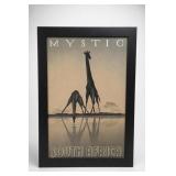 Framed Mystic South Africa Giraffe Poster