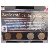 4-Coin Indian Head, Lincoln, V & Buffalo Set
