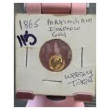 1865 Maximiliano World Gold Token