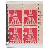 U.S. #C72 10c Air Mail Mint Plate Block