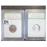 2 2006-D Jefferson Nickels, Gem Brilliant UNC
