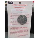 1861 Confederate Half Dollar Restrike