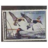 1980 Minnesota Canvasback 3-Cent Waterfowl Stamp