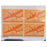 1941 U.S. C31 Turn-Motored Plane Block Of 4