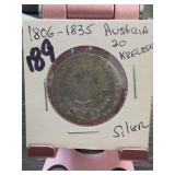 1806-1835 Austria 20 Kreuzer Silver