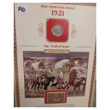 The Trail Of Tears 1921 Coin 1948 Stamp Display