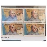 1985 C116 Junipero Serra 44c Airmail Stamp Block