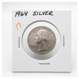 1964 Washington Quarter, Silver