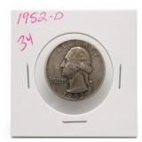 1952-D Washington Quarter