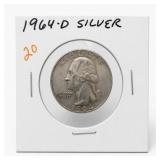 1964-D Roosevelt Dime, Silver
