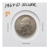 1964-D Washington Quarter, Silver