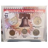 5-Coin U.S. Set: Indian Head, Buffalo, Mercury