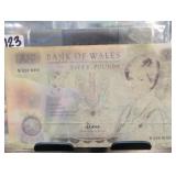 Bank Of Wales Â£50 Diana Commemorative Banknote