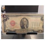 1928 G Red Seal Two Dollar Legal Tender Note