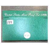 1998 United States Mint Proof Set, 5 Coins
