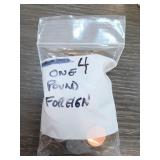 Mixed Foreign Coin Lot 1 Pound