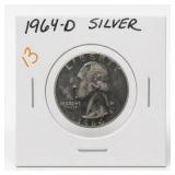 1964-D Washington Quarter, Silver