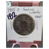 1845-O Seated Liberty Half Dollar
