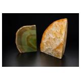 Agate Bookends Pair