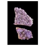 Amethyst Crystal Cluster Pair