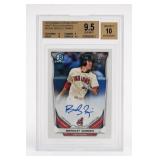2014 Bowman Chrome Bradley Zimmer 9.5 Beckett Card