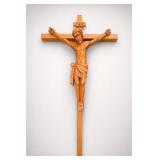 Carved Wood Crucifix Wall Cross